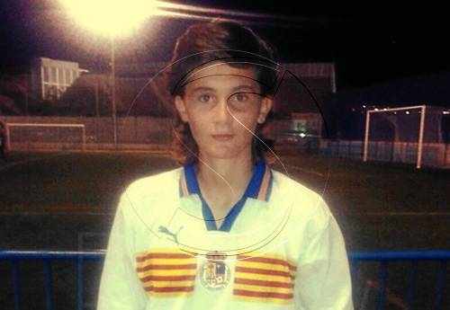 Una jugadora de Tamarit, amb l'Espanyola Sub-16