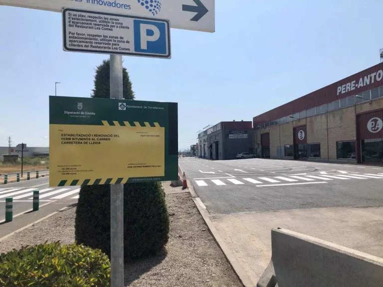 Finalitzen les obres al ferm al Parc Empresarial Torrefarrera