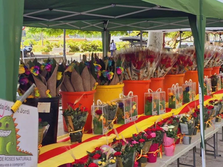 Sant Jordi omple Lleida: milers de persones viuen amb intensitat la festa del llibre i la rosa