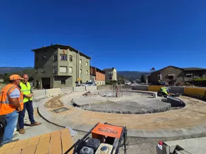 Les obres de la glorieta de Montferrer encaren la recta final i es preveu obrir-la al novembre