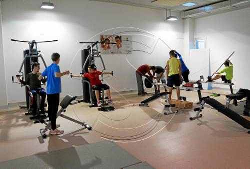 Gimnàs al centre de piragüistes Saül Craviotto
