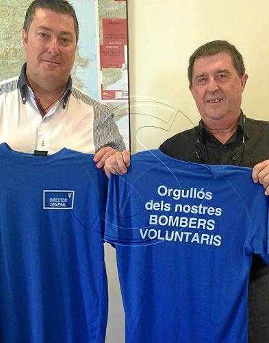 Reunió entre bombers voluntaris i Interior