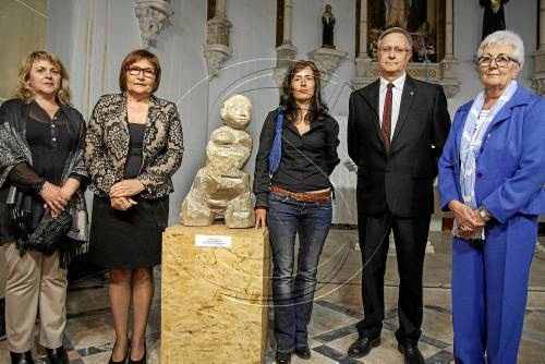 Marta Pruna rep a Bellpuig el Premi de Belles Arts Sant Jordi