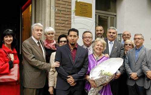 Placa commemorativa en el 90 aniversari de Pepita Cervera