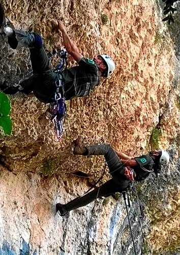 Desmunten vies d'escalada a Camarasa per una planta