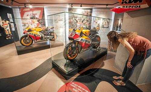 La MotoGP campiona l'any passat, a Cervera