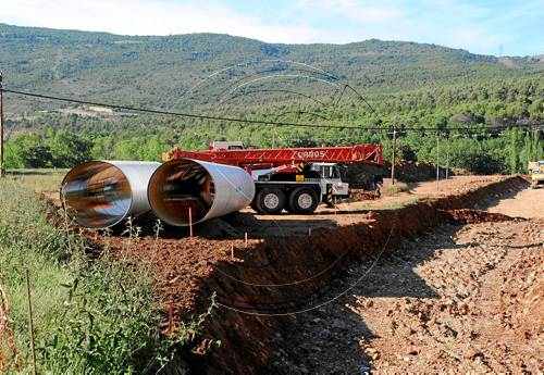 Suspenen les obres dels regs de la conca de Tremp