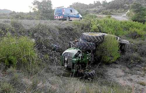 Mor un veí de Vinaixa de vuitanta anys en un accident de tractor