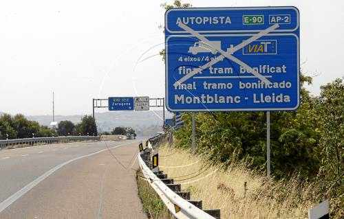 Aprovat el peatge tou a l'AP-2 que beneficiarà 145.000 camions