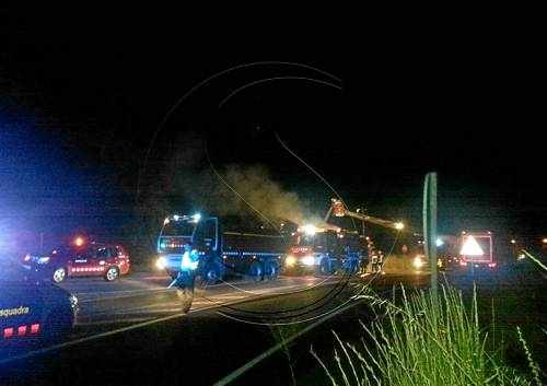 Evacuat al cremar una torre als afores de la Bordeta