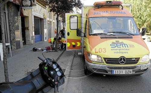Ferit un motorista al xocar contra un arbre a Cappont