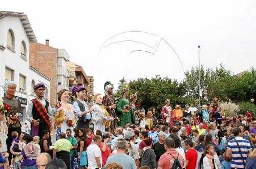 Cita gegantera a Lleida i Bellpuig