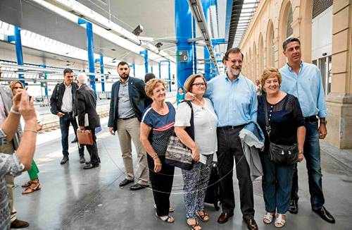 Rajoy i Sánchez van coincidir a l'estació i al mateix AVE