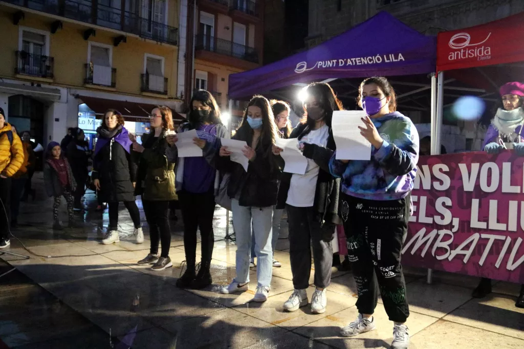 ⏯️ Lleida surt al carrer per reivindicar el 8-M i reclamar la igualtat efectiva entre dones i homes