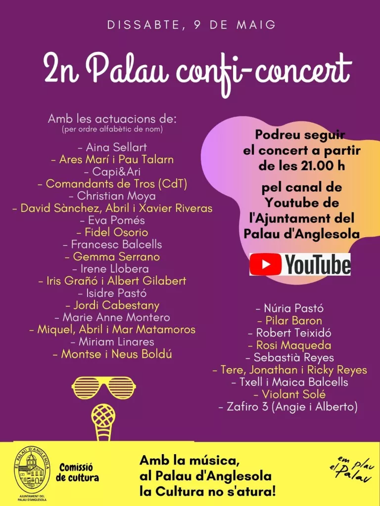 El Palau d'Anglesola celebra el segon Palau Confi-concert