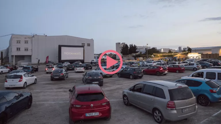 ⏯️ Golmés inaugura l'únic auto cinema de Catalunya