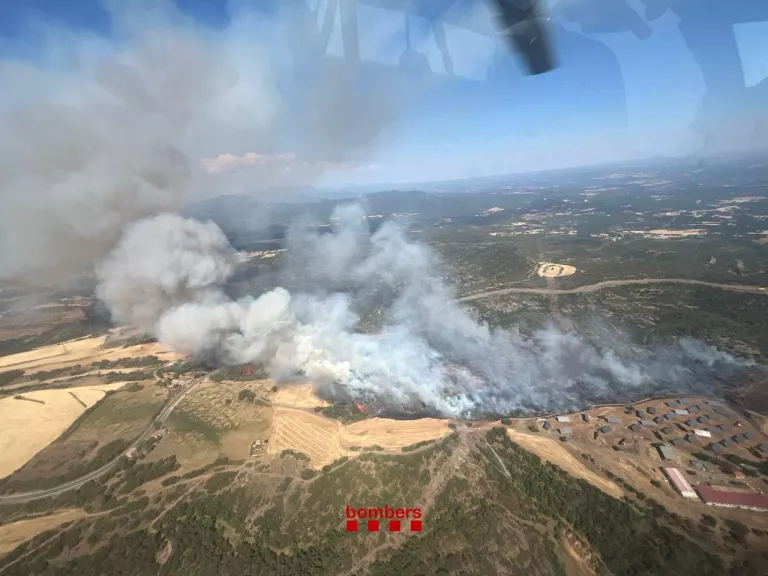 ACTUALITZACIÓ: Els Bombers donen per estabilitzat l’incendi d’Artesa de Segre