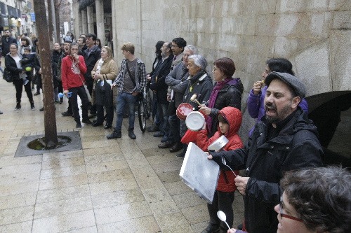 Protesta a Lleida contra l’expulsió de refugiats