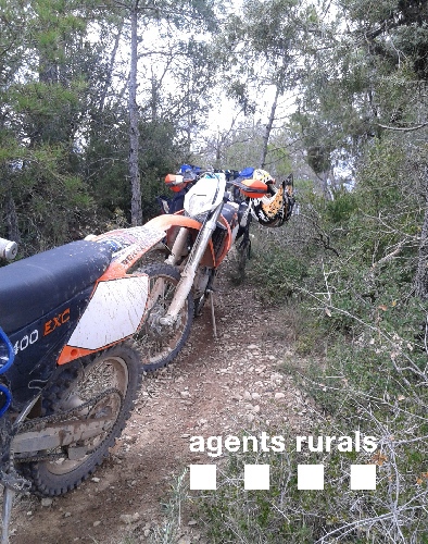 Denunciats per anar amb moto pel bosc a la Noguera