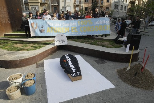 Acció per demanar la retirada del consorci sanitari