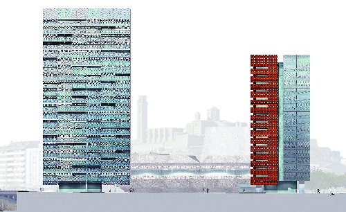 Reclama 13 milions a 3 arquitectes per plagi amb les torres de la Llotja