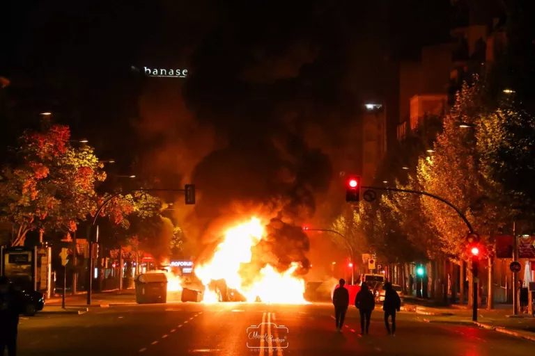 #SentènciaProcés: Lleida torna a cremar per segona nit consecutiva