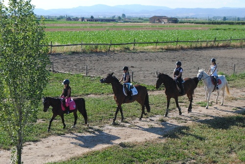 Sessions d’equinoteràpia per a nens a l’estany d’Ivars