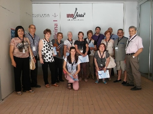 Visita de donants de La Marató a l’IRB Lleida