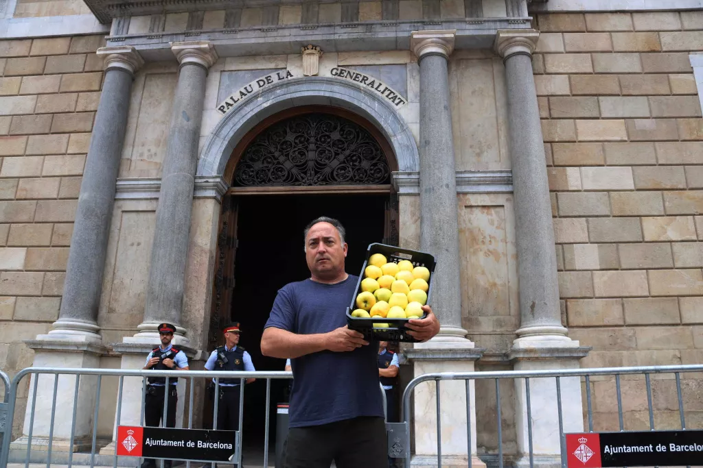 ⏯️ La pagesia de Lleida protesta davant la Generalitat