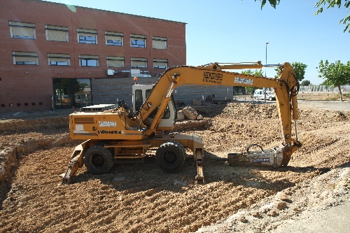 Excavació per a l’edifici de Veterinària al campus d’Agrònoms