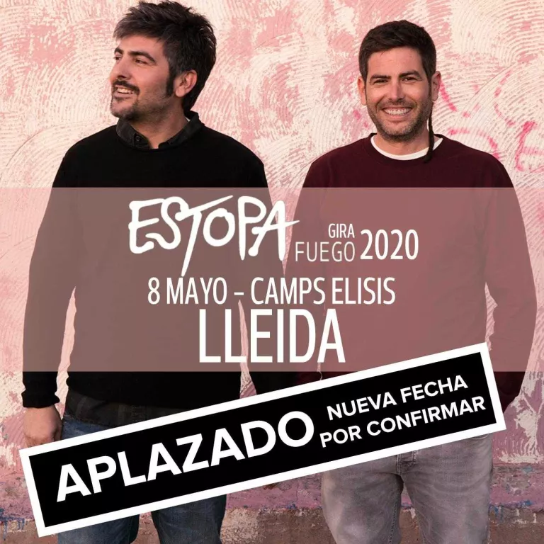 Estopa ajorna el seu concert a Lleida