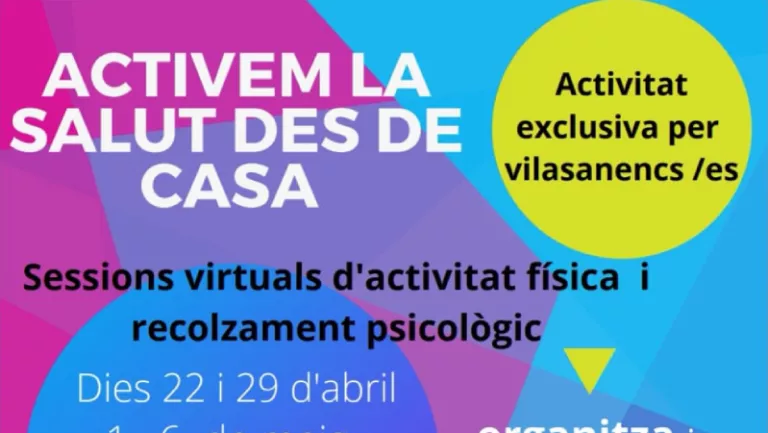 Vila-sana impulsa activitats de vida saludable per fer a casa