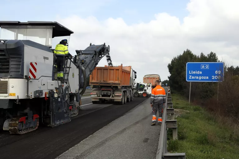 Transports iniciarà dilluns les obres de rehabilitació de l’A-2 entre Cervera i la Panadella