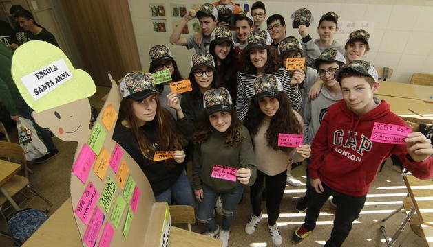 Missatges d’alumnes de Lleida per a nens amb càncer