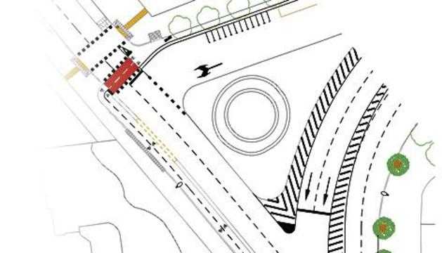 Carril bici a l’avinguda Catalunya i a la mitjana de Prat de la Riba