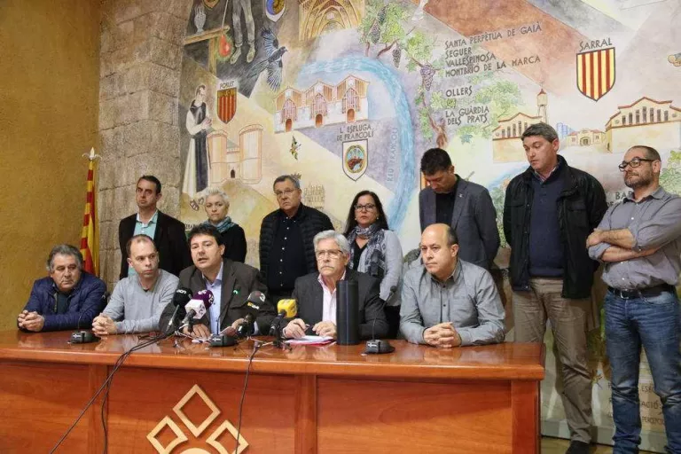 Alcaldes de la portada de Rialb reivindiquen que l’aigua no anirà a l’àrea metropolitana