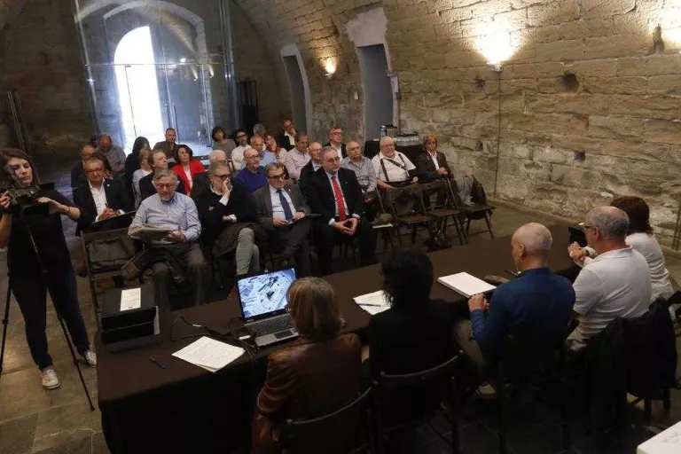 Obres a la Seu Vella, en detall