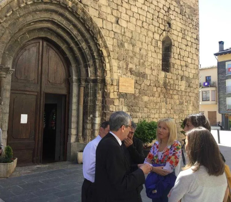 Última fase de restauració de la col·legiata d’Organyà