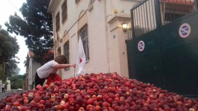 Els pagesos gals culpen de la crisi de preus de la fruita els espanyols