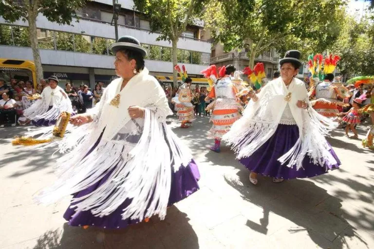 Festa boliviana a la rambla Ferran
