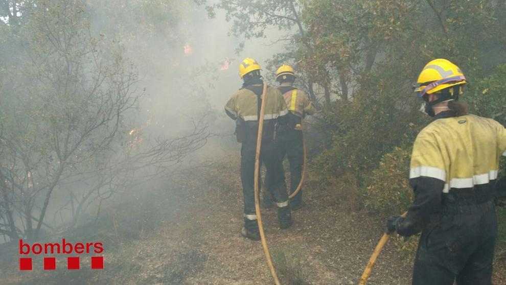 Desallotgen mitja dotzena de masies per un incendi entre Vinaixa i l'Albi