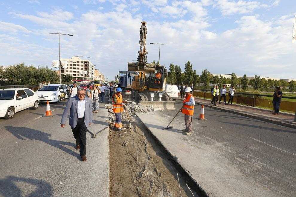 Comencen les obres del nou tram de 500 metres de carril bici al Pont de la Universitat