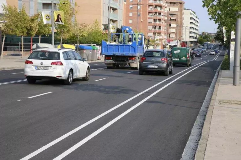 Senyalitzat el carril bici de l'avinguda Estudi General