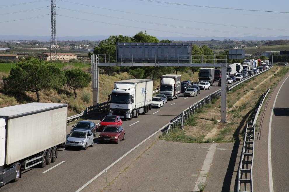 Mor un home en una col·lisió múltiple a l’A-2 a l’altura d’Alcoletge