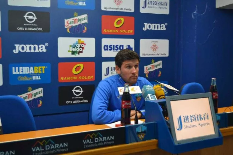 Gerard Albadalejo ahir durant la roda de premsa.