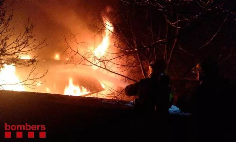 S'incendia una teulada a Bellver de Cerdanya
