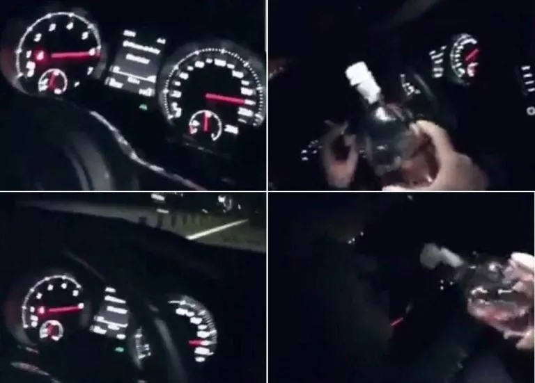 Denuncien un noi de Linyola que conduïa a 200 km/h bevent ginebra per l'A-2 i ho va penjar a Instagram