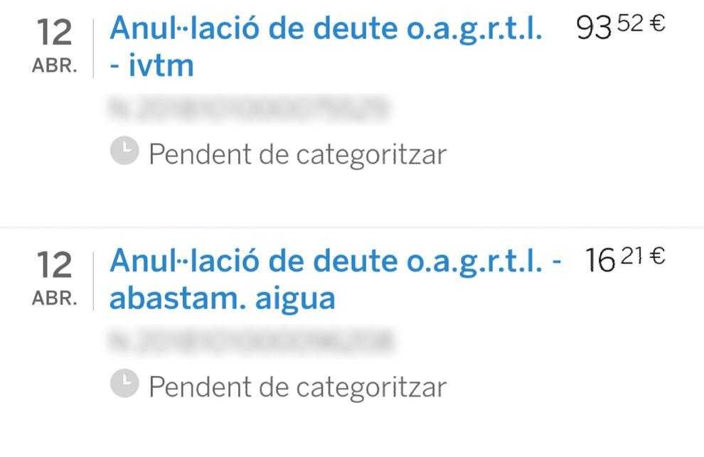 La Diputació ja ha tornat el 95% dels rebuts que es van cobrar dos vegades