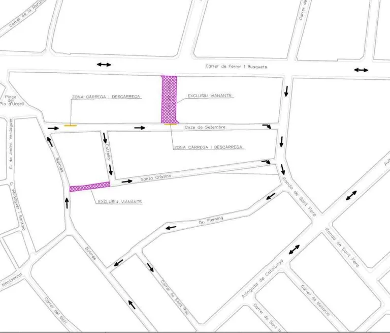 Mollerussa canvia el sentit de 3 carrers per “allunyar” el trànsit del centre