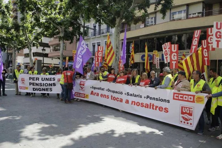 UGT i CCOO es mobilitzen per exigir millors salaris